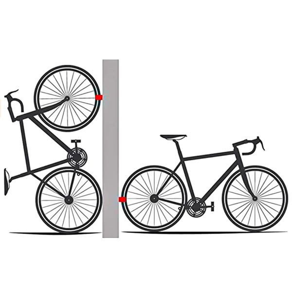 Κλιπ τοίχου για στάθμευση και αποθήκευση ποδηλάτων σε εσωτερικό χώρο