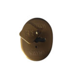 Προστατευτικό κάλυμμα κλειδαριάς για κλειδί τρίαινα και καπάκι, μπρονζέ οβάλ